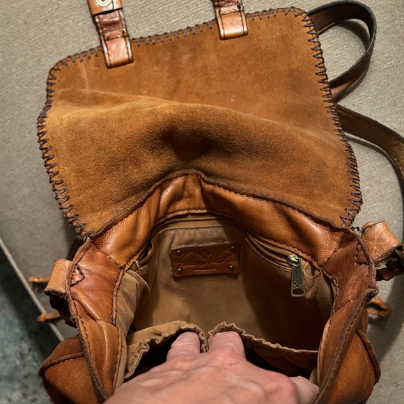 Vintage Patricia Nash Leather Patchwork Armeno Messenger Bag Purse - Picture 7 of 9